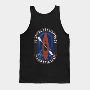 Id Rather Be Kayaking On Placid Twin Lakes in Wisconsin Tank Top